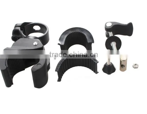 Universal Bicycle Bike LED Torch Front Light Flashlight Mount Bracket Holder New photo-5