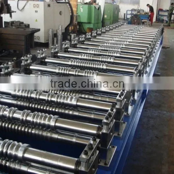 Color Steel Glalvanized Metal Aluminum Glazed Trapezoidal Tile Sheet Roof Wall Panel Double Layer Roll Forming Machine photo-3