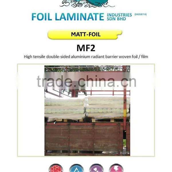Aluminium Polypropylene Woven Foil / Film photo-2