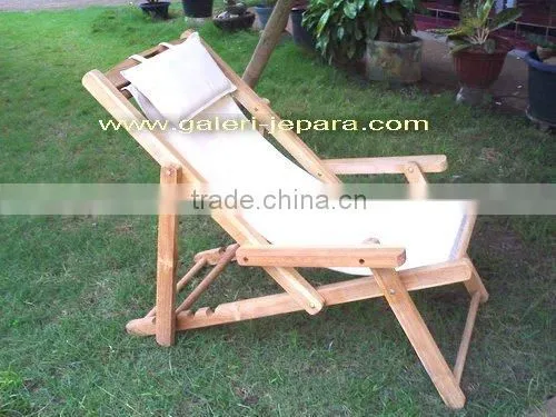 Beach Chair - Deck Chair - Teak Outdoor Furniture