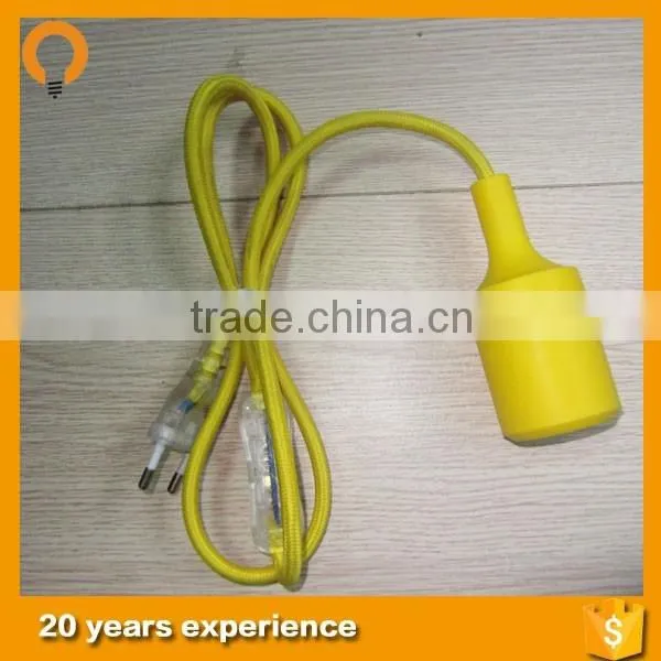 Plastic Wire Lamp Holder,switch,european Plug Adaptor European Plug Line photo-5
