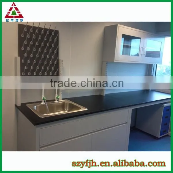 Laboratory Furniture for Medical Physical Chemical Biological Lab, Full Steel or Steel Wood Island or Wall Bench photo-4