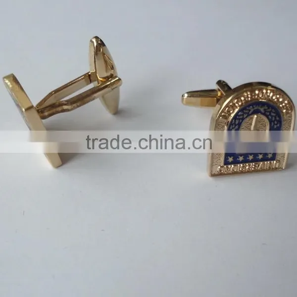 Gold Plated Cufflinks for Men's Shirts photo-2