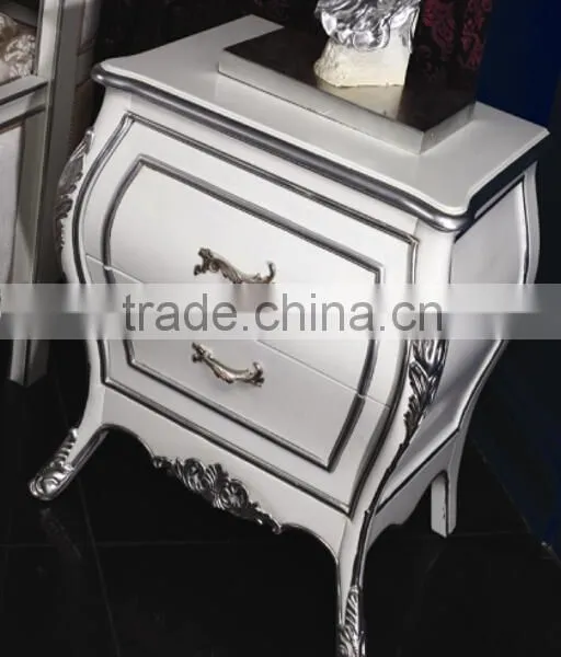 New Classical American Type Bedroom Set Bed Bedside Table Wardrobe Dressing Table Commode photo-2