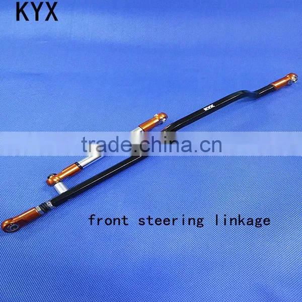 Kyx Rock Climbing Car Billet Machined Alloy Front Steering Linkage for Axial Wraith