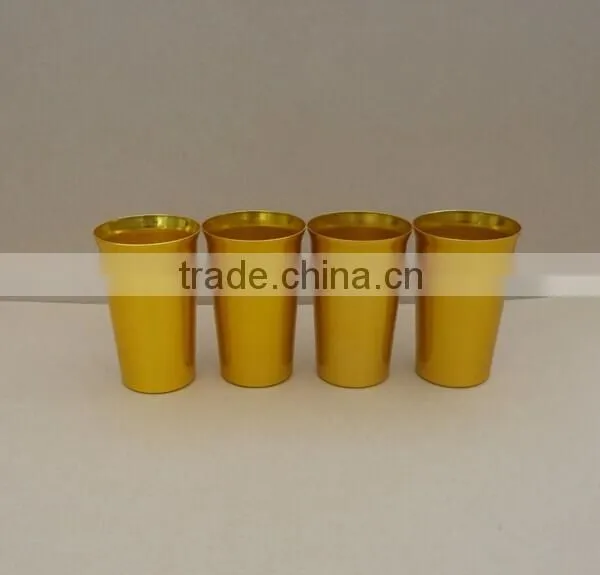18oz Anodized Aluminium Tumbler With Gold Color
