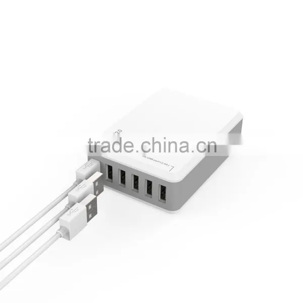 Qualcomm QC2.0 6 Ports Tablet Charger 40W 8A USB Charger Adpater Multiple Usb Travel Charger photo-2