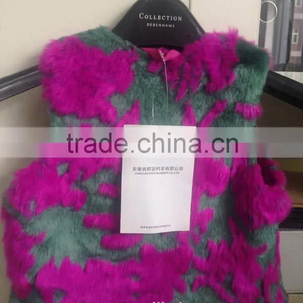 WINTER HOT SALS TYPE FAKE FUR VEST FOR LITTLE GIRLS photo-2