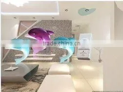 electronic doorbell/round plug LED wireless doorbell with 32 melodies