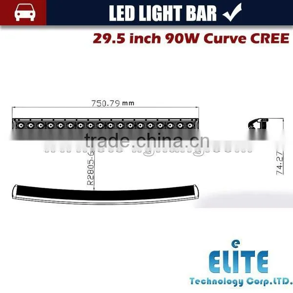 29.5 Inch 90w off Road Led Light Bar,car Accessory,led Driving Light,waterproof,SUV,ATV,4WD,truck,CE,IP67 photo-6