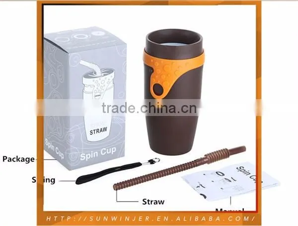 Plastic Fancy Fashion Designed Spin Cup Sport Bottle photo-4