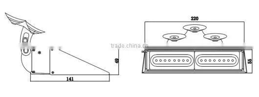 Linear LED Dash Strobe Light/led Warning 12v Dash Light LTDG81 photo-2