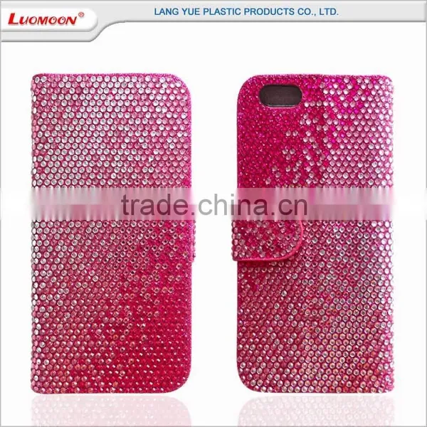 Beauty Diamond Studded Cell Phone Flip Bling Case for Xiaomi Mi5 Case 1 2 3 4 5 6 photo-2
