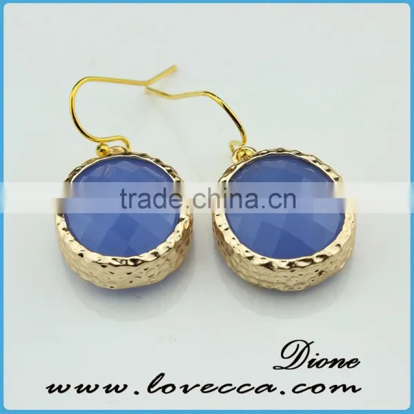 Mixed Faceted Crystal Glass Gem Stone Earrings Charm Long Drop Earring photo-3