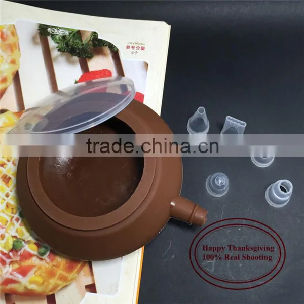 CTBED214 Silicone Macarons Decoration Pot Baking Special Tools Cake With 4 Decorating Nozzle photo-5