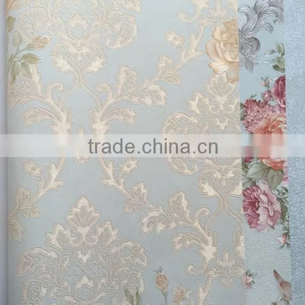 High Quality Beautiful Flower Thick Vinyl Wallpaper for Sale photo-4