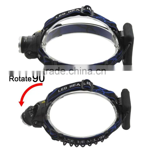 1200Lm Waterproof XML T6 Zoom LED Headlight Headlamp Head Lamp Light Zoomable Adjust Focus For Bicycle Camping Hiking photo-3