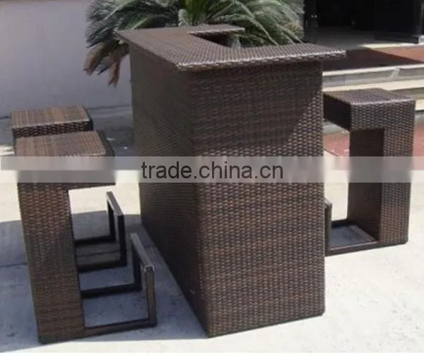 2 Person Seat Aluminum Bar Rattan Cover photo-2