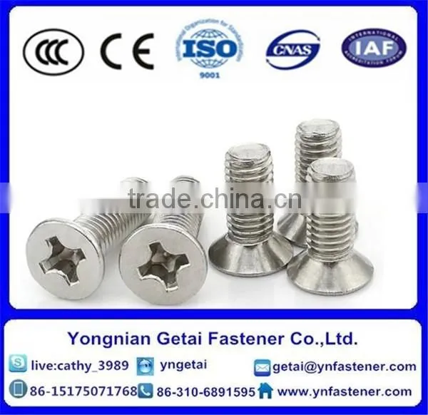 Flat Countersunk Head Square Neck Bolts With Black /yellow Zinc Plated/blue White photo-3