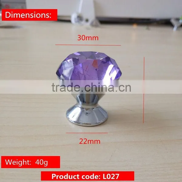 Modern Style Special Design Crystal Cut Glass Door Handles With Good Offer
