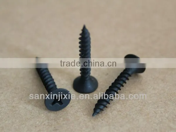 Countersunk Philips Bugel Head Black Phosphate Drywall Screws photo-4