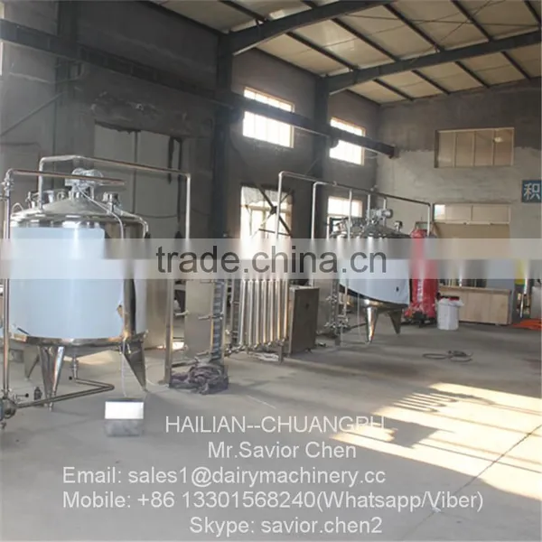 Big Capacity 1000L Milk Pasteurization Machine With Milk Homogenizer