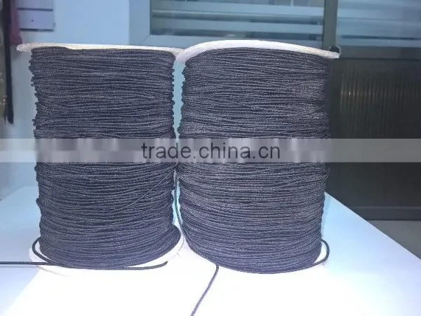 STOCK 2mm Black Elastic Cord for Hangtag and Bead String Fast Shipping photo-3