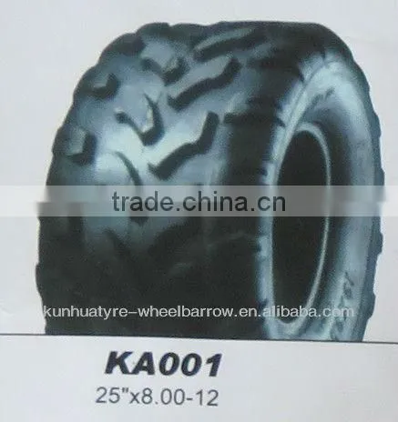Wholesale Chinese Tyre Supplier Hot Sale Tire 25"x8.00-12 Atv Tyres/tiresKA001