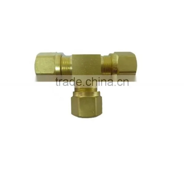 964 Union Tee,Air Brake Fittings for Nylon Tube, Brass Valve photo-3