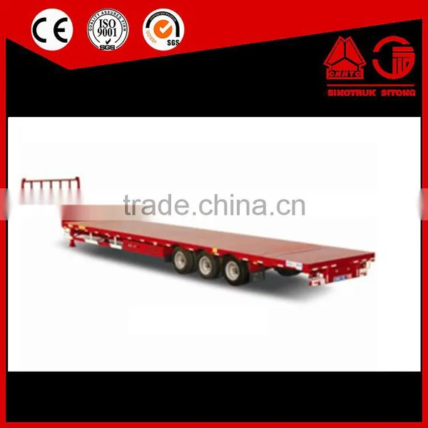 China Manufacturer Lowboy Flatbed Semi Trailer Truck photo-2
