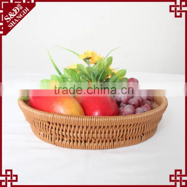 China Factory Hot Sale Picnic Set Basket PE Wicker Woven Storage Basket photo-4