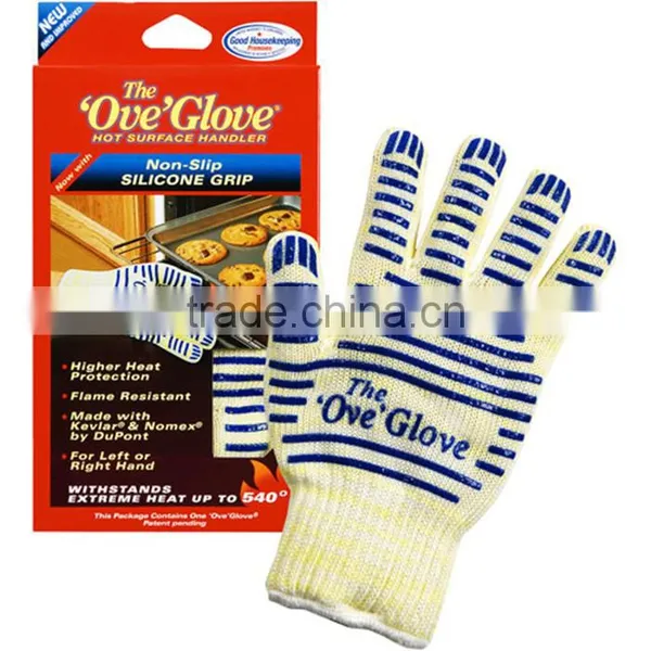 High Quality Heat Resistant Oven Mitts Gloves photo-3