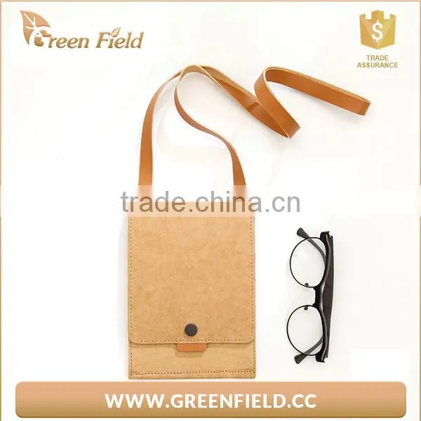 Hot Sale Washable Kraft Paper Custom Passport Holder Shoulder Bag photo-4