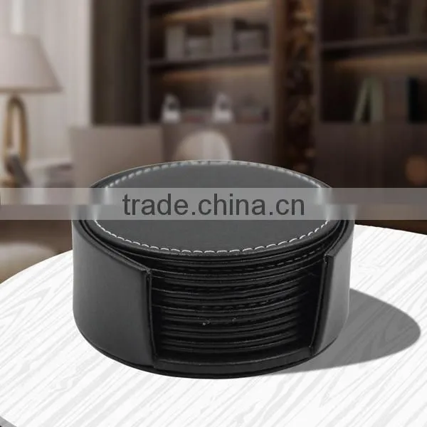 Cheap Promotion PU Leather Coaster,Heat Insulation Beer Pad photo-4