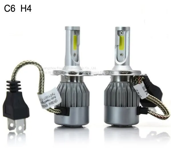 Led Headlight C6 h4 Cob 30W/Bulb 60W/Set 6400lm/set LED Headlight Bulbs Hi/Lo Led Car Headlight Headlamp photo-4