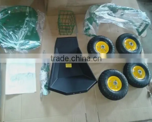 Garden Cart Rolling Work Seat With Tool Tray Tc4501c photo-3