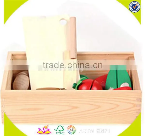 Wholesale Top Quality Wooden Fruit Cutting Toy, DIY Kids Wooden Vegetables Cutting Toy, Role Play Wooden Cutting Toy W10B099 photo-5