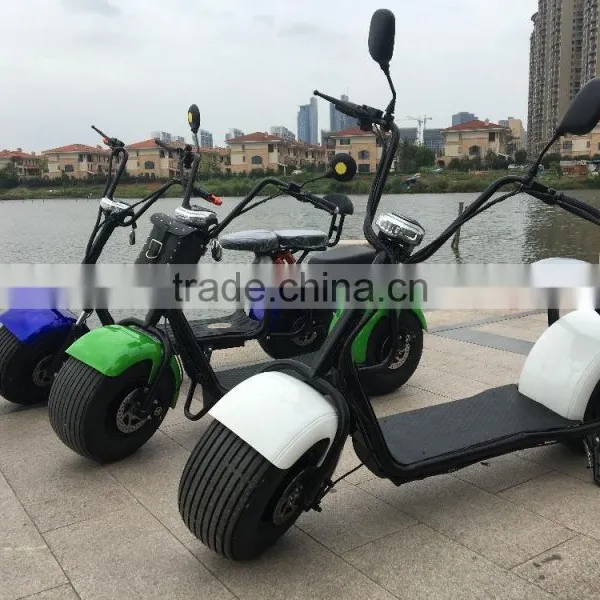 2016 Popular Harley Style Electric Scooter With Big Wheels Fashion City Scooter Citycoco photo-2