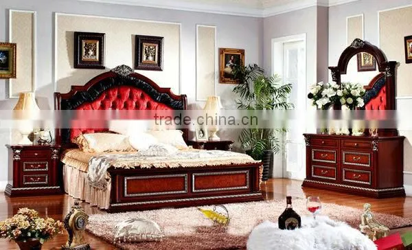 2013 Year Lastest Design Wooden Antique European Bedroom Furniture photo-2