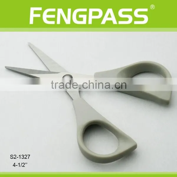 S2-1327 4-1/2" 2CR13 Stainless Steel ABS Plastic Handle Stationery Scissors / Kid Scissors Sharp Point photo-2