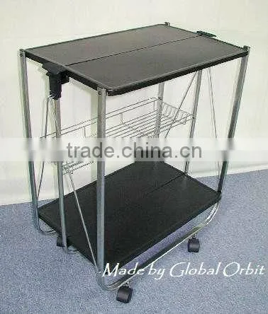 Dining Serving Kitchen Foldable Trolley Cart photo-4