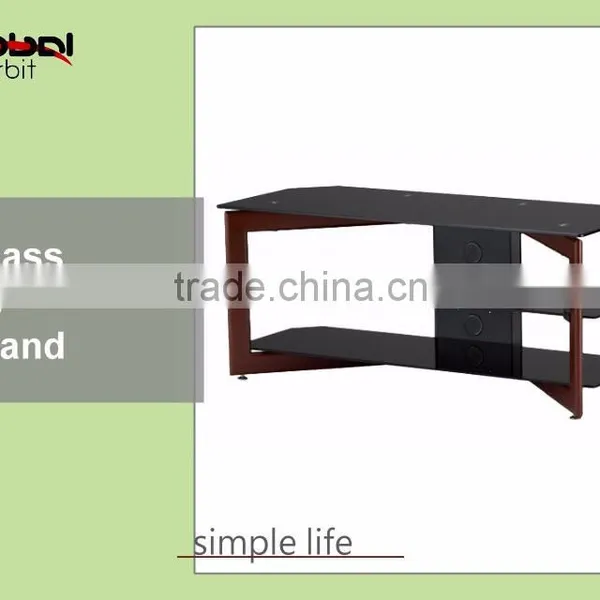 High Quality Modern Design Tempered Cheap Glass Corner TV Stand photo-3