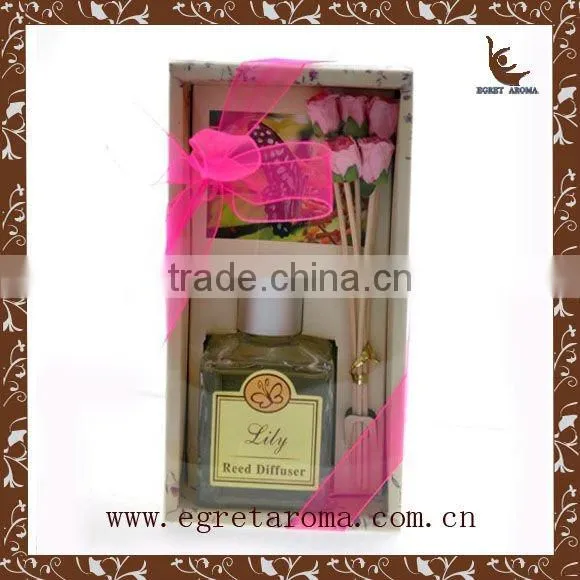 EA3-0954 Ocean Fragrance Sola Flower Diffuser Essential Oil Diffuser With Rattan Sticks photo-5