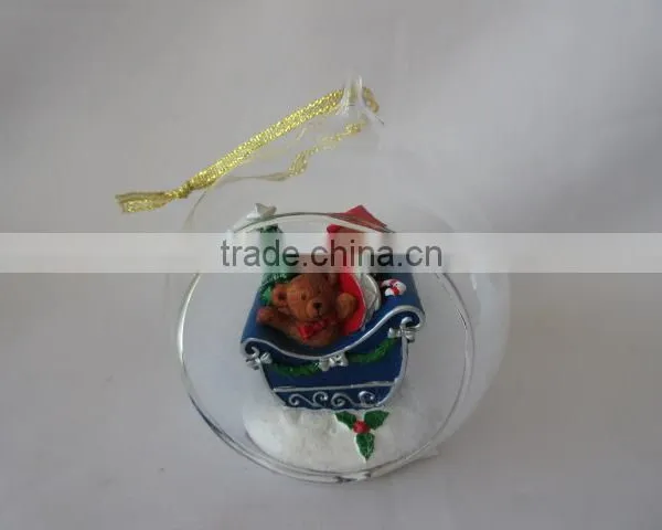 Crystal Balls Dollarma One Dollar Cheapest XMS Christamas Bear Deer Santa SnowFlake Glass 156044-15049 photo-5