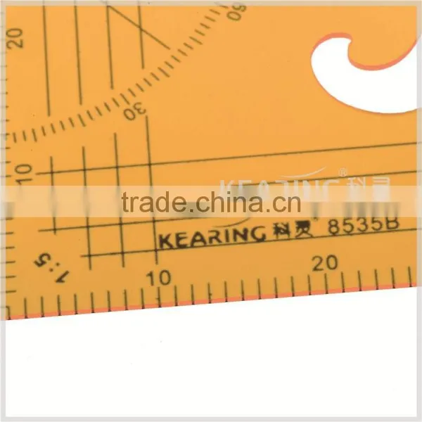Kearing Brang, 1/3 &1/4 Size Platic Triangle Ruler, With Protractor Normal Printed on Ruler Surface, Economical Pirce #8535B photo-4
