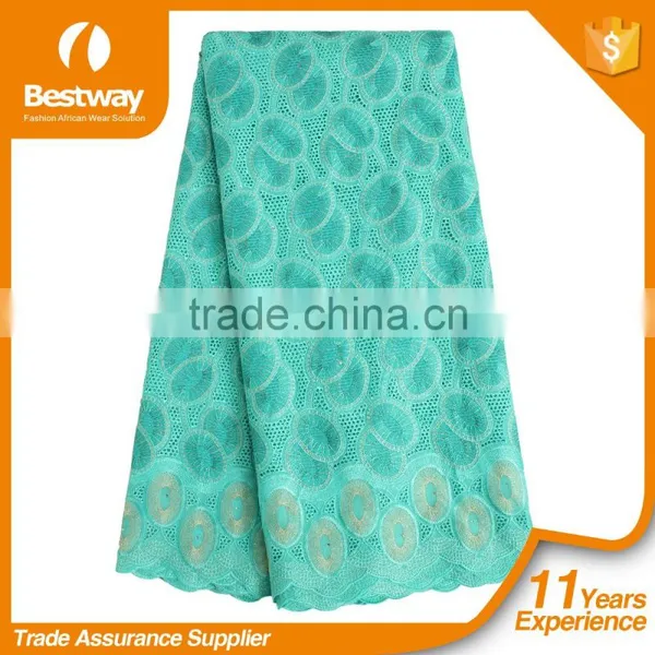 Wholesales Swiss Lace Fabric New Lace Design for Ladies Suit photo-5