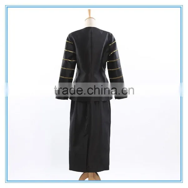 Fashion Polyester 2 Pcs Embroidery Skirt Suits With Lining photo-2