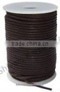 3mm Black Round Leather Cords photo-2