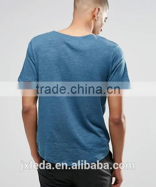 Men High Quality Chest Pocket O-neck Short Sleeves T-shirt Manufacturers photo-2