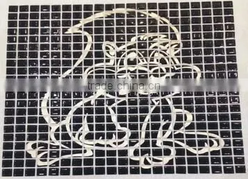 Cusotm Colorful Beaty Rose Flower Laser Cut Engraving Design Iron On Nailhead Metal Transfer Design For T-shirt photo-6